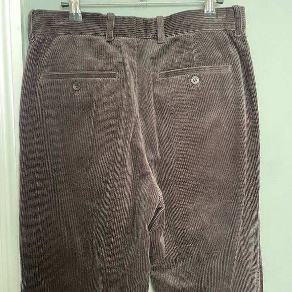 COS Dark Brown Corduroy 100% Cotton Straight Leg Pant Trouser - Picture 7 of 16